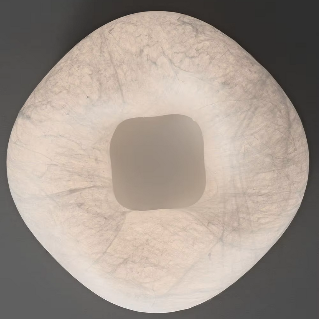 Luminara Silk Table Lamp — Iron Frame Base, LED Light