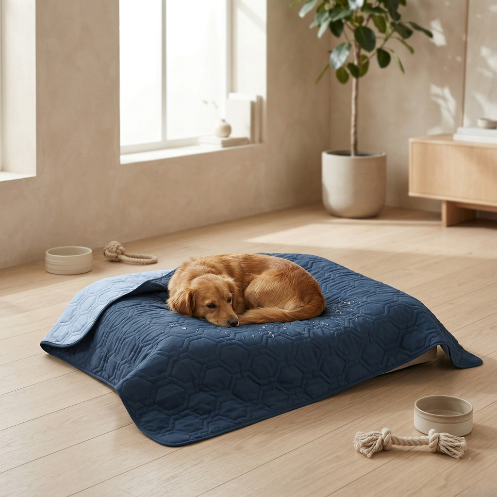 防水プラッシュ素材の犬用カバー - ベッド＆カーシートプロテクター