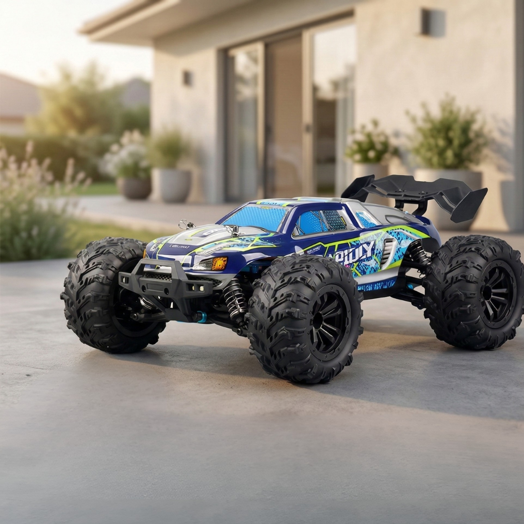 Skala 1:16 4WD-RC-lastbil — kraftfuld motor, tophastighed på op til 70 Kmh