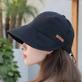 Sombrero plegable transpirable para mujer con protección UV