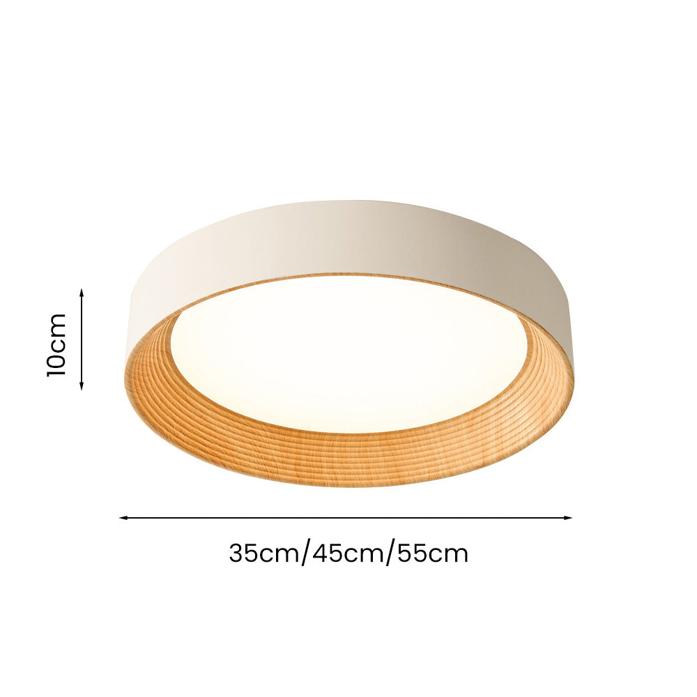 Ronde platte led-plafondlamp — slank ontwerp