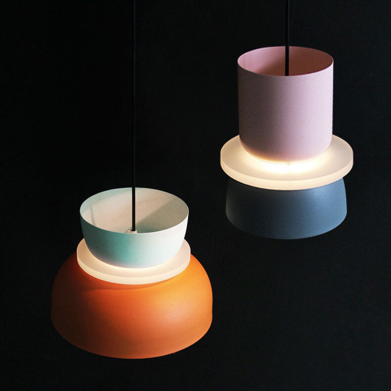 Macaron Acrylic Dome Pendant Light LED E27 12W - Wildoxy
