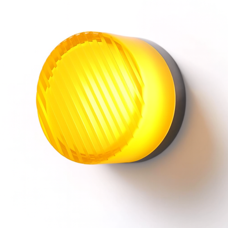 Round Glass Wall Sconce LED Amber Warm Light 5W - Wildoxy