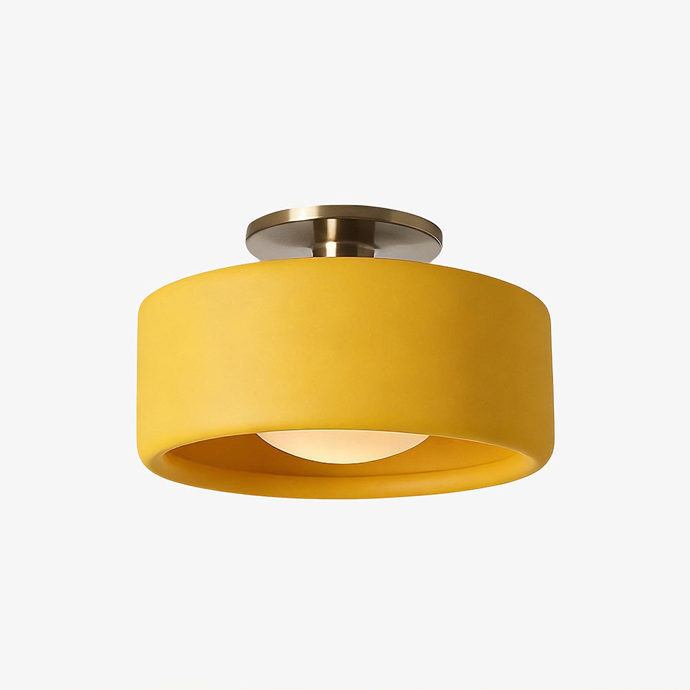 Lampă ceramică scandinavă — abajur semisferic din porțelan