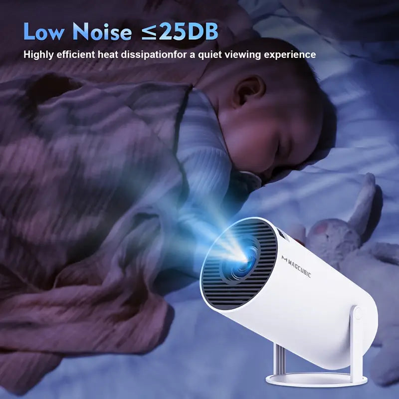 Compact Mini Projector — 4K Ultra HD Wireless Streaming