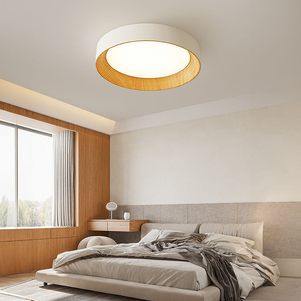 Ronde platte led-plafondlamp — slank ontwerp