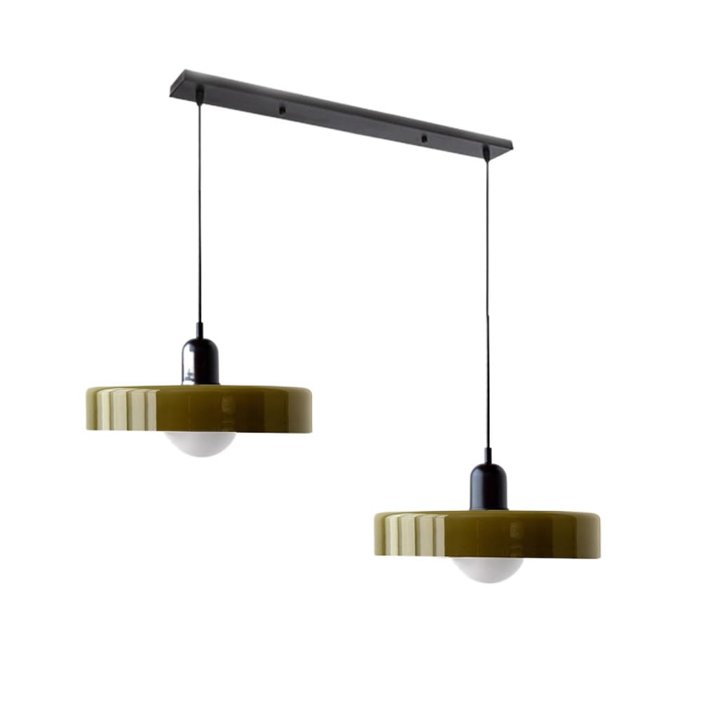 Luccon-pendellampe med dobbeltglas, G9, 35 cm