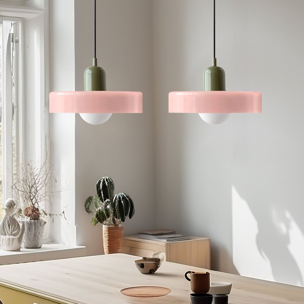 Luccon-pendellampe med dobbeltglas, G9, 35 cm