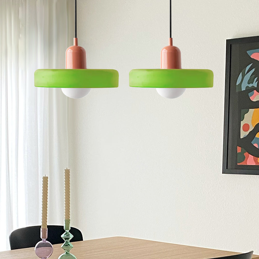 Luccon-pendellampe med dobbeltglas, G9, 35 cm