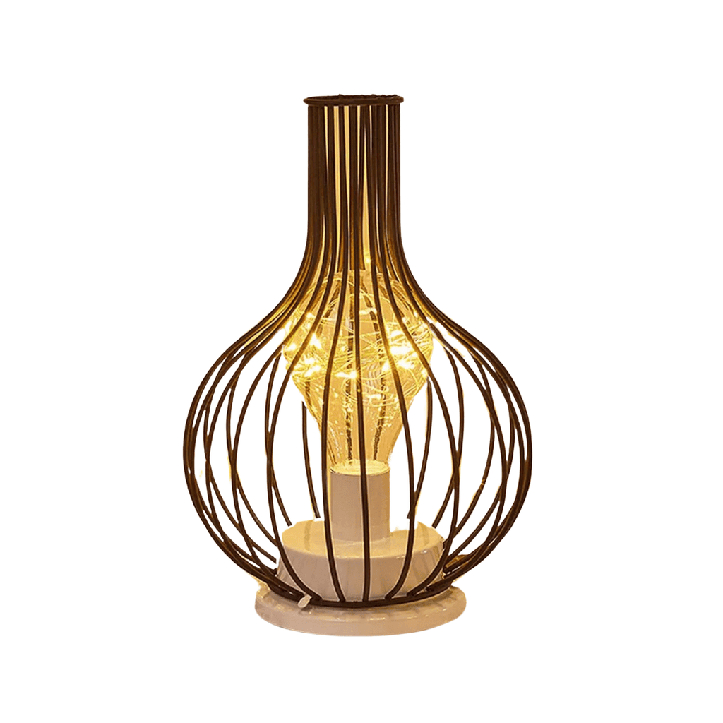 Lámpara de mesa LED inalámbrica - luz ambiental moderna de acero