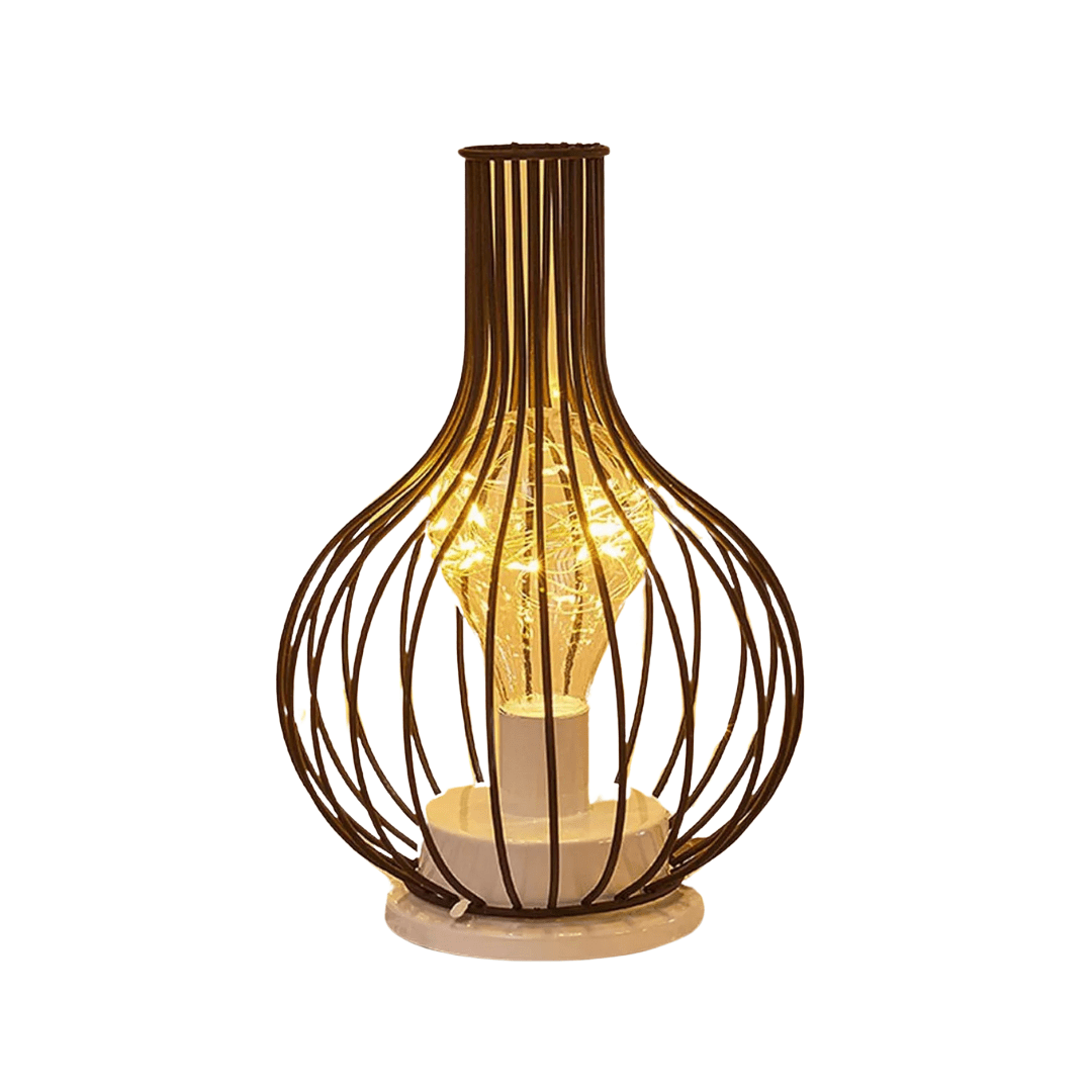 Lámpara de mesa LED inalámbrica - luz ambiental moderna de acero