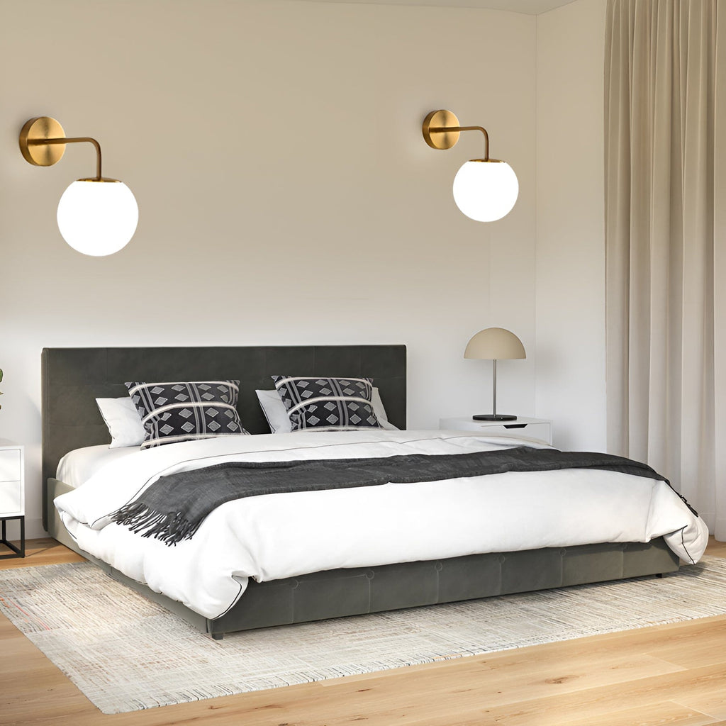 Virelle Wall Lamp — Iron Frame Construction, Warm Glow Lighting, Elegant Finish