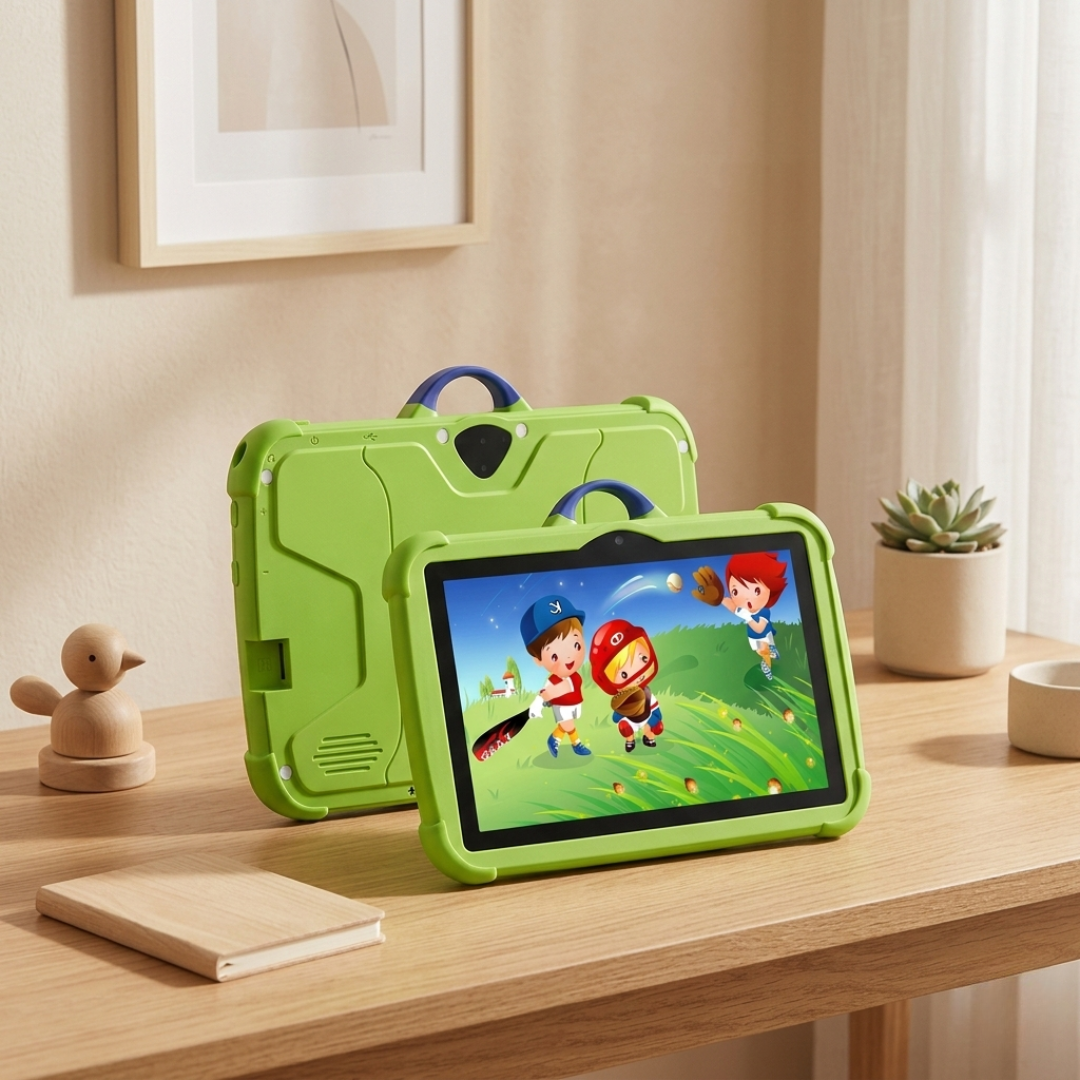 טאבלט PC חינוכי לילדים — צג בגודל 7 אינץ', Android 13, מעבד מרובע ליבות, אחסון בנפח 64GB