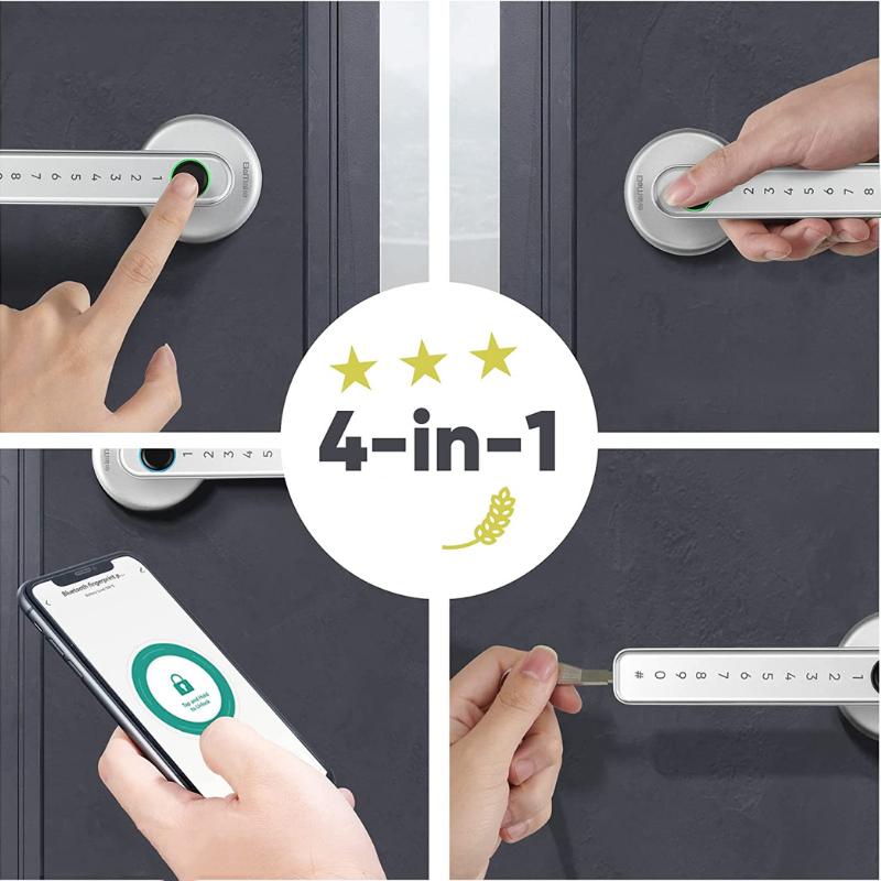 Electronic Door Lock — Fingerprint Entry and Keypad Code