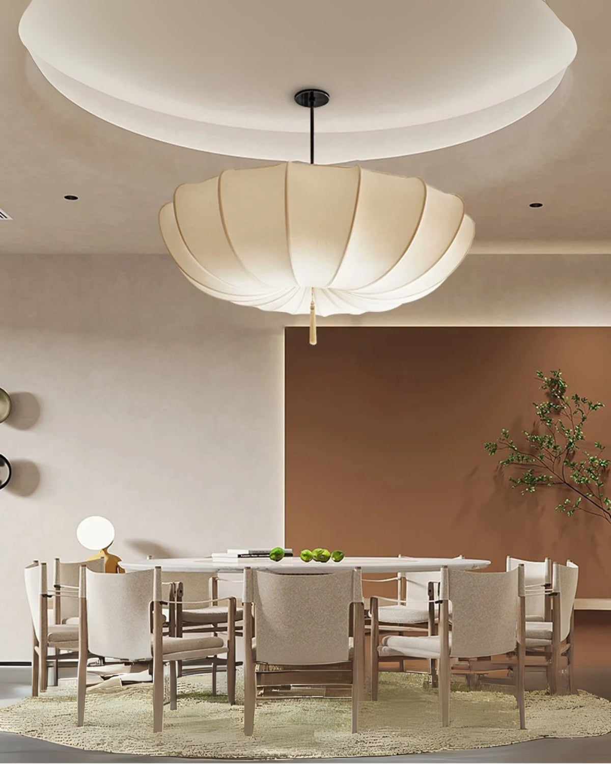 Molnformad taklampa — fransk design, mjukt sken
