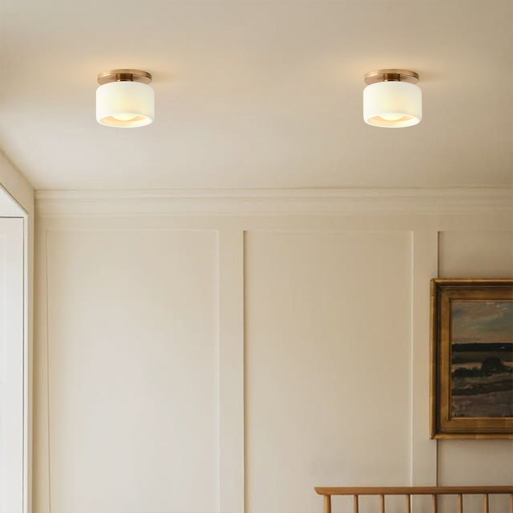 Lampă ceramică scandinavă — abajur semisferic din porțelan