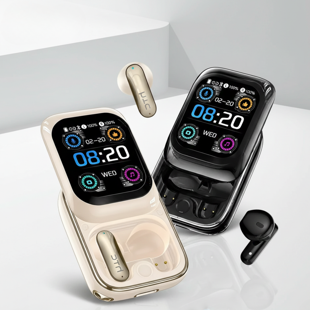 HTC NE48 Bluetoothイヤホン — HDタッチスクリーン充電ケース