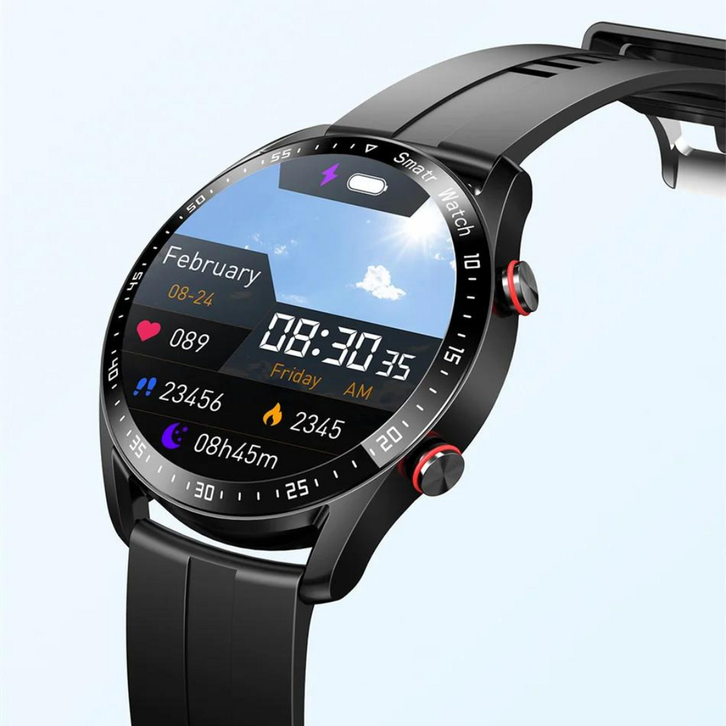 Luxus-Smartwatch — Bluetooth-Lautsprecher & Fitness-Tracking