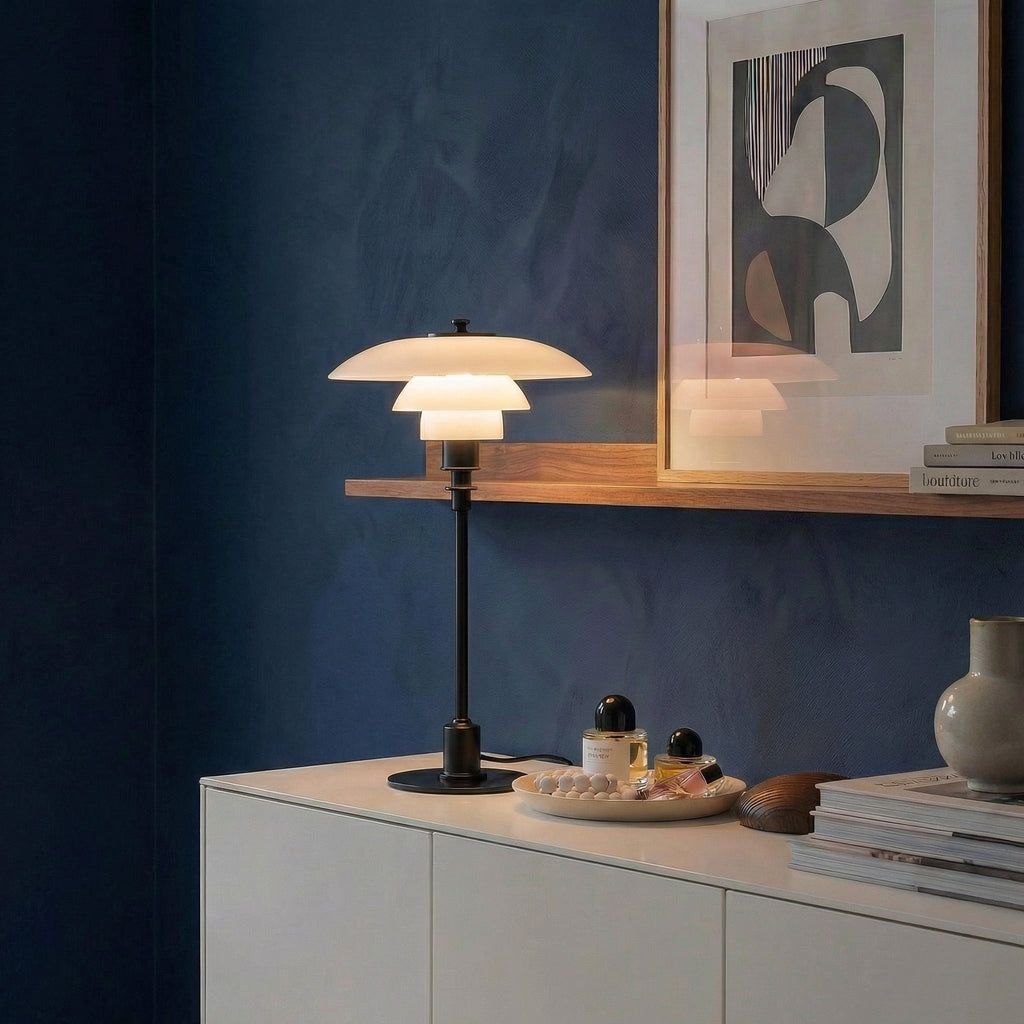 Nordica Halo Scandinavian Glass Table Light - Wildoxy