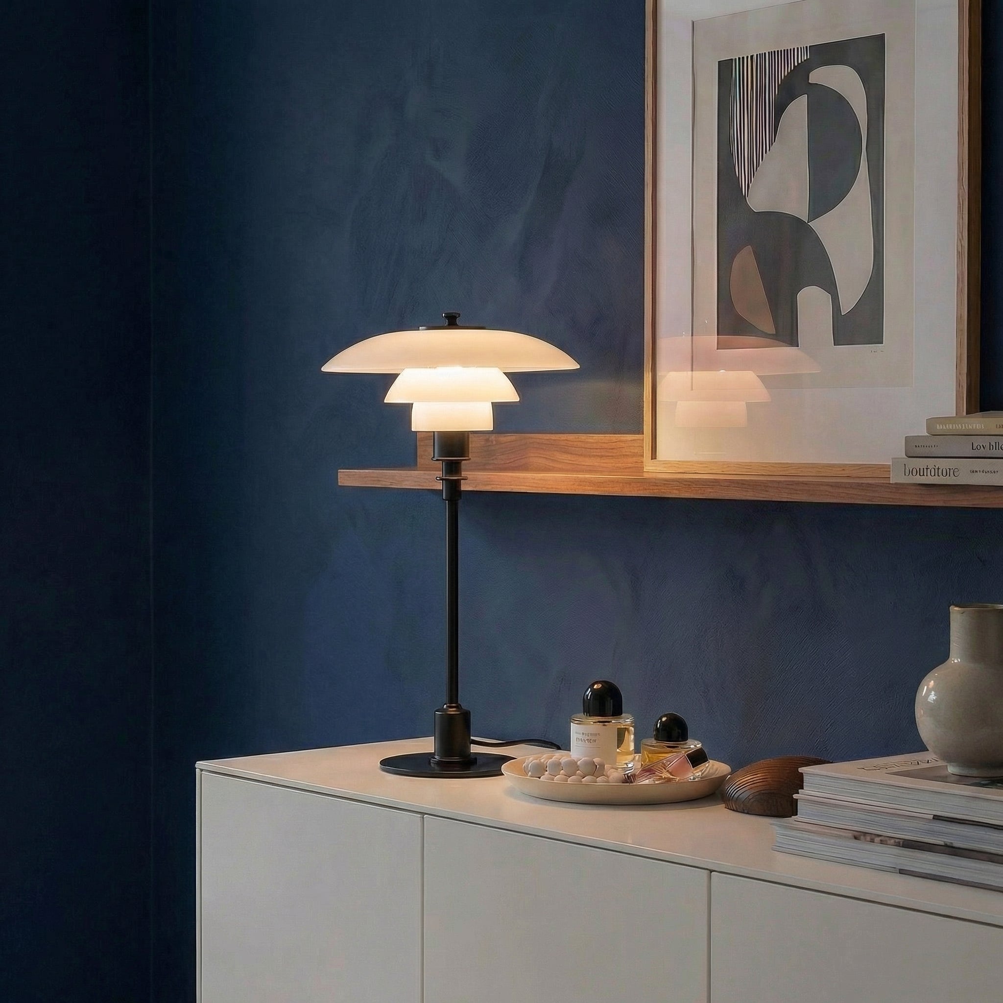 Nordica Halo Scandinavian Glass Table Light - Wildoxy
