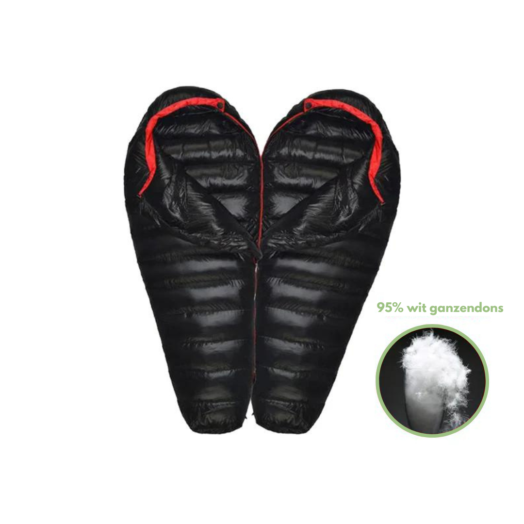 Dons-slaapzak voor de winter, 400-1200g, waterdicht & compact