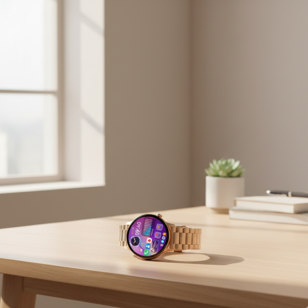 Smartwatch AMOLED impermeable para mujer, con interfaz de llamadas por Bluetooth