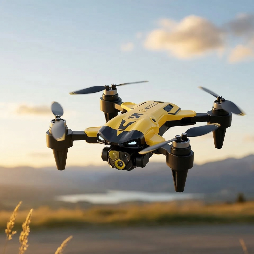 Quadcopter 8K — Σύστημα τριπλής κάμερας, αναδιπλούμενος σκελετός, κινητήρες χωρίς ψήκτρες
