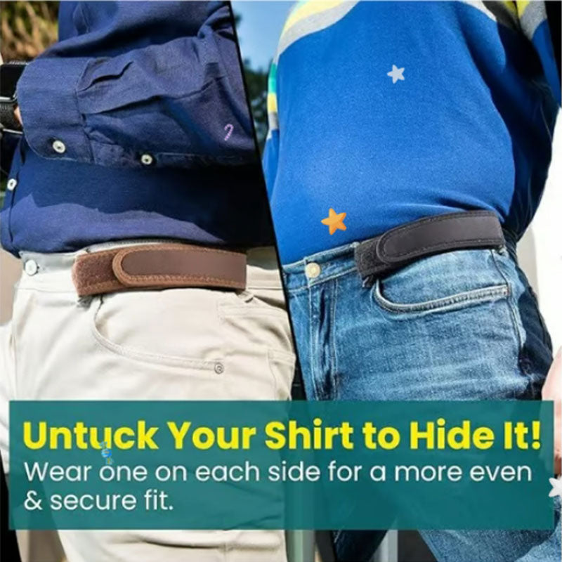 Cinturón elástico sin hebilla — Ajustable, ideal para vaqueros