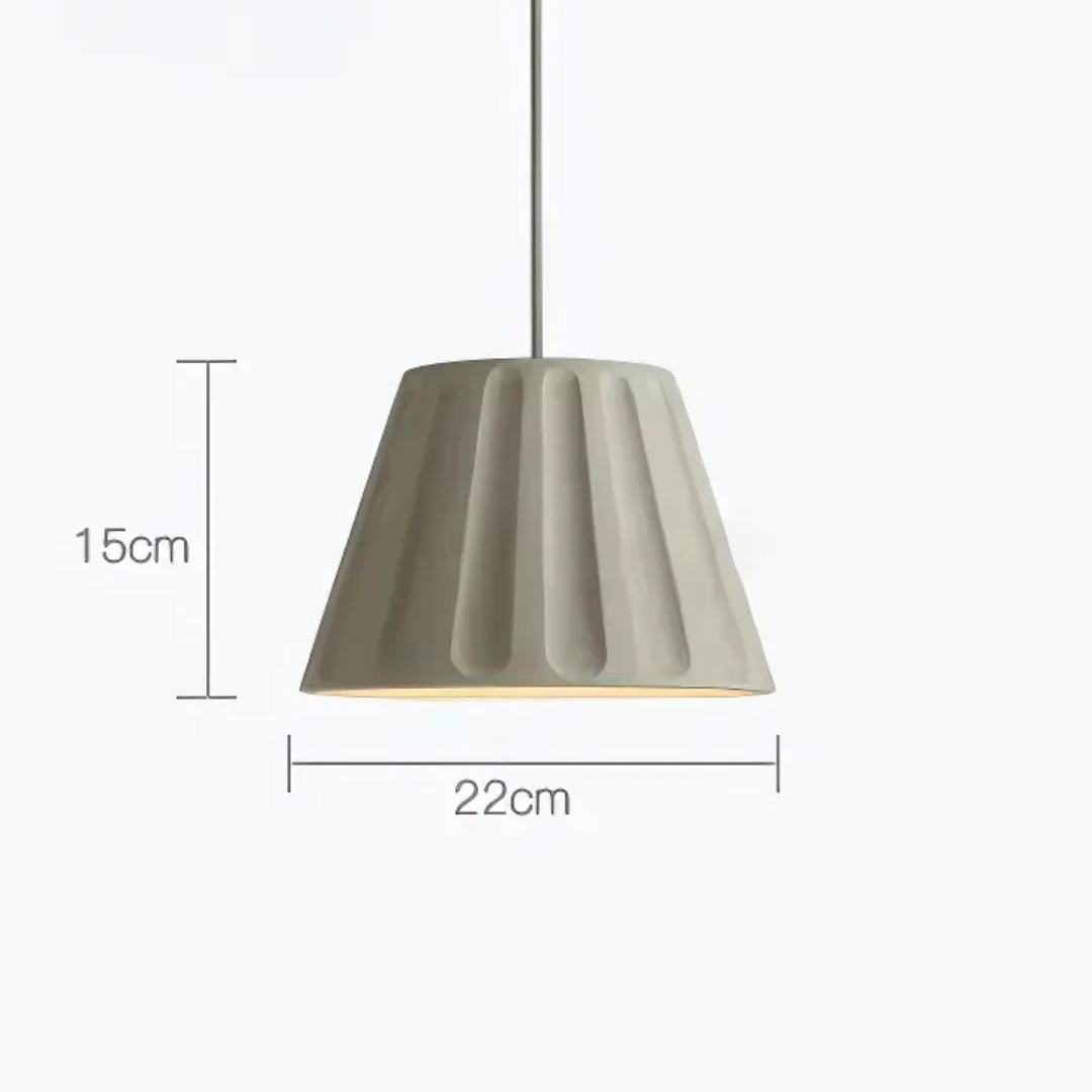 NovaCrest Cement Pendant Light Series — Touch Switch, Integrated Warm White LED