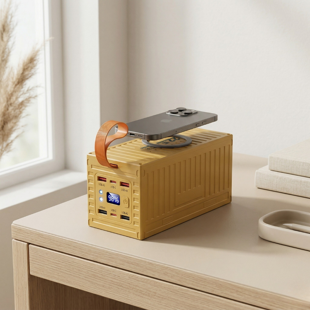 Powerbank 60000mAh — wyświetlacz cyfrowy, Power Delivery 22.5W, Quick Charge 3.0