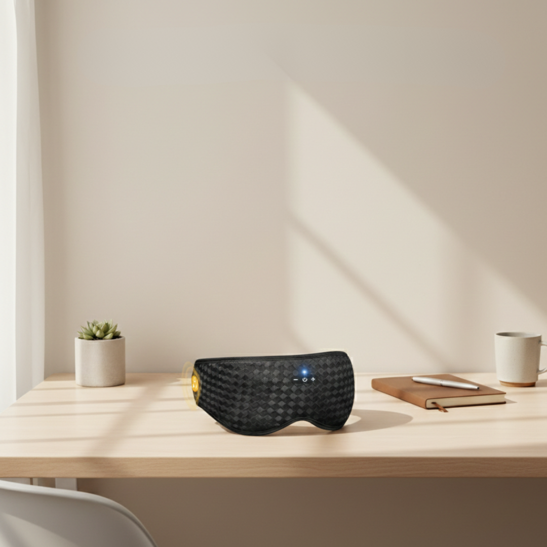 Máscara de Olhos Bluetooth com Áudio 3D — Reprodução sem Fios, Conjunto de Acessórios de Viagem