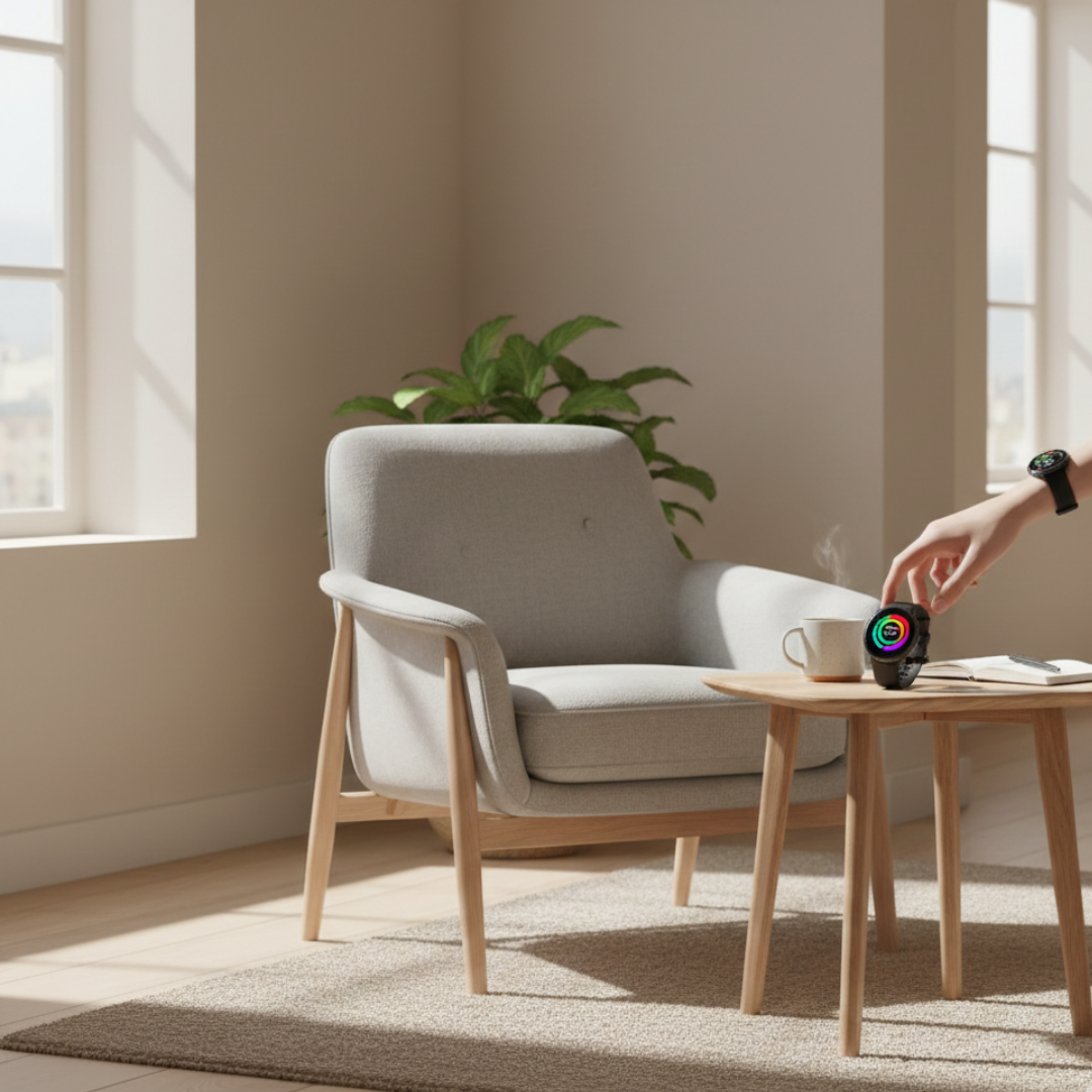 שעון חכם עמיד למים מפלדת אל-חלד — צג AMOLED, שיחות Bluetooth