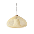 Lampă suspendată din ratan, lucrată manual - decor Japandi boho