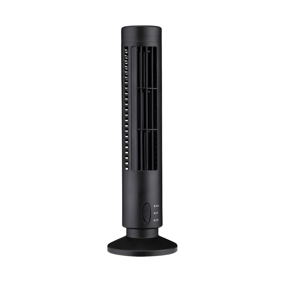 Bladeless mini-skrivbordsfläkt — kompakt, USB-driven
