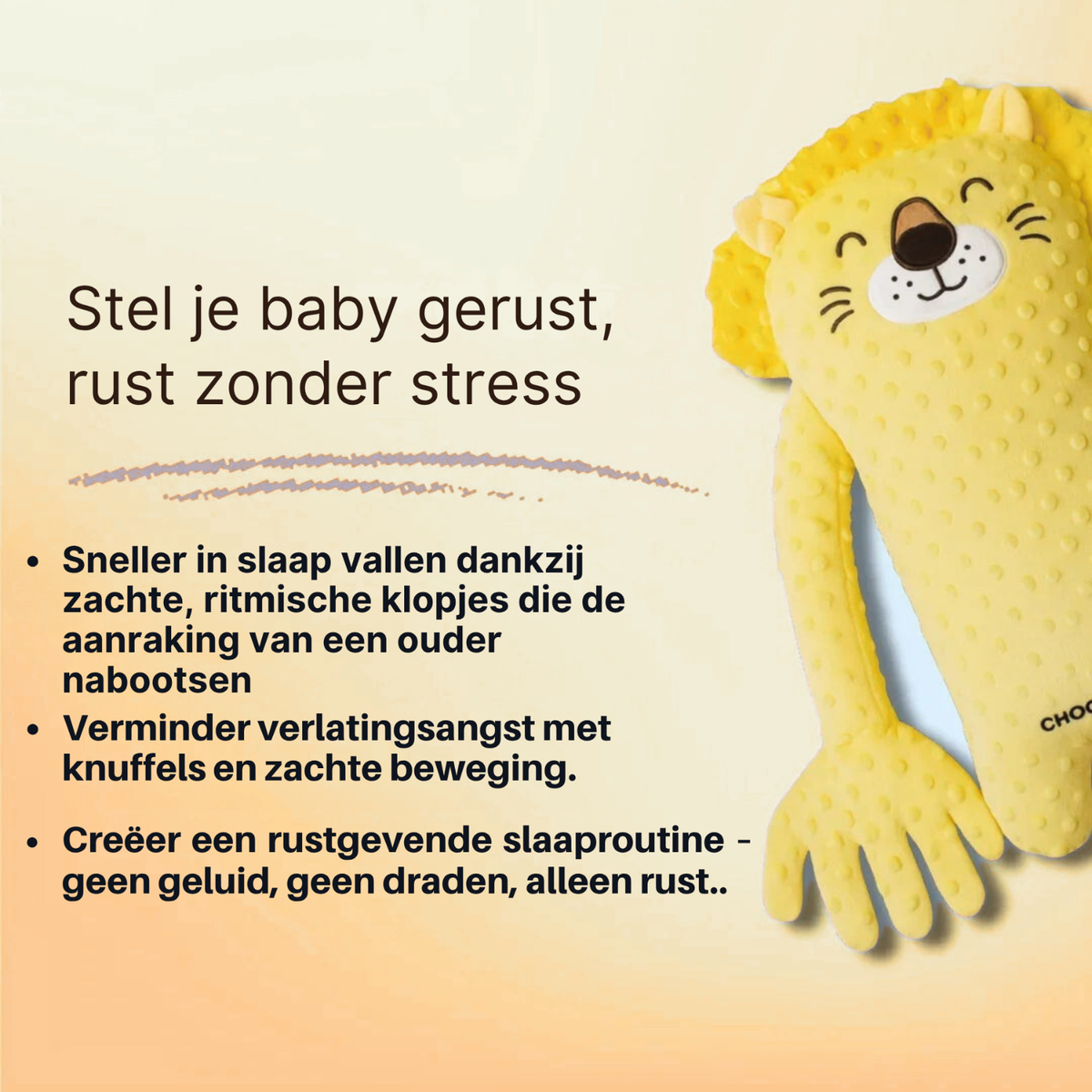 Baby Sleep Cuddle Toy — Gentle, Calming Pulsing Motion