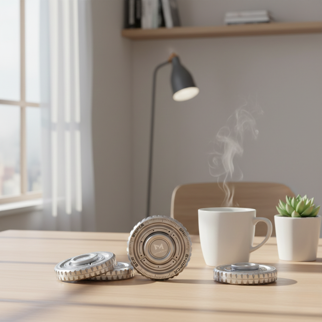 Spinner de acero inoxidable — Giro fluido y satisfactoria respuesta táctil