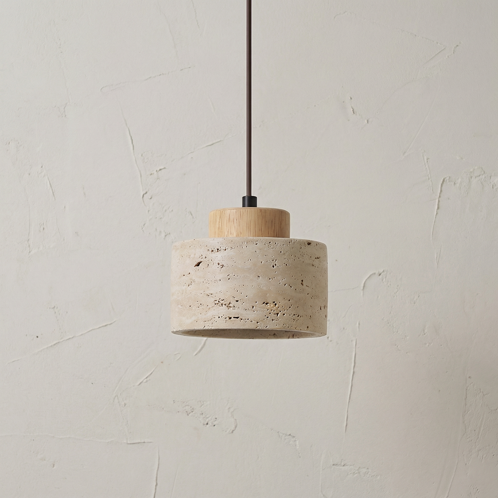 Vidar hanglamp van natuursteen – modern ontwerp met textuur