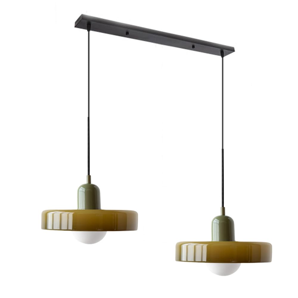 Luccon-pendellampe med dobbeltglas, G9, 35 cm