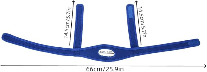 Justerbart anti-snarkhakband i neopren, 54-68 cm