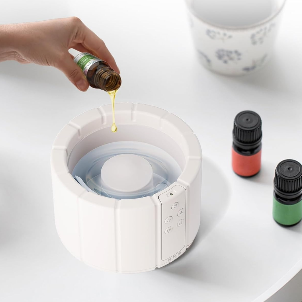 AuroMist 超声波火焰加湿器 — 温暖篝火光效，兼具香薰扩散功能