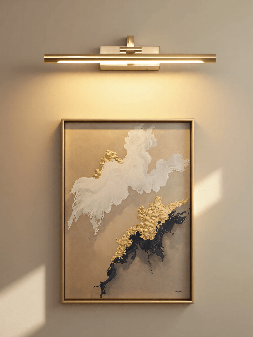 Oplaadbare gouden schilderijlamp — draadloze USB-lijstlamp