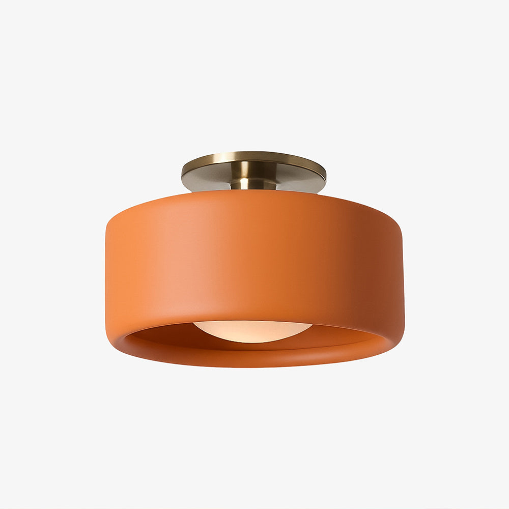 Lampă ceramică scandinavă — abajur semisferic din porțelan