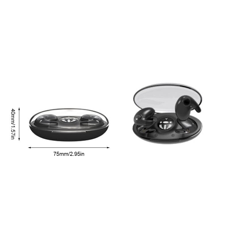 Langattomat Bluetooth 5.3 -nappikuulokkeet nukkumiseen — kompaktit, melua vaimentavat