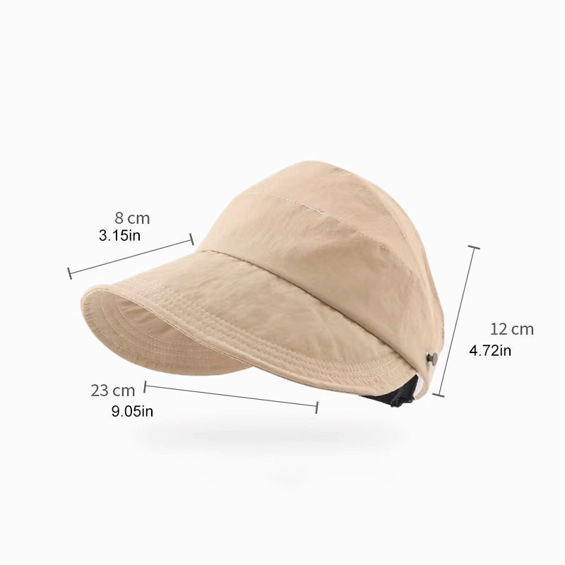 Opvouwbare ademende panamahoed — kinband, UPF 50+