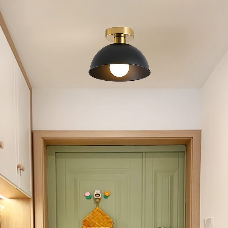 Modern Semi-Flush Ceiling Lamp | Matte Metal Finish | Wildoxy