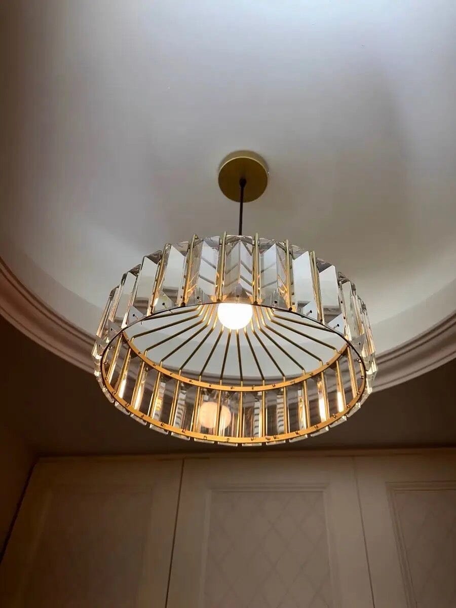 Lyra Prismatic Crystal Ceiling Pendant Light