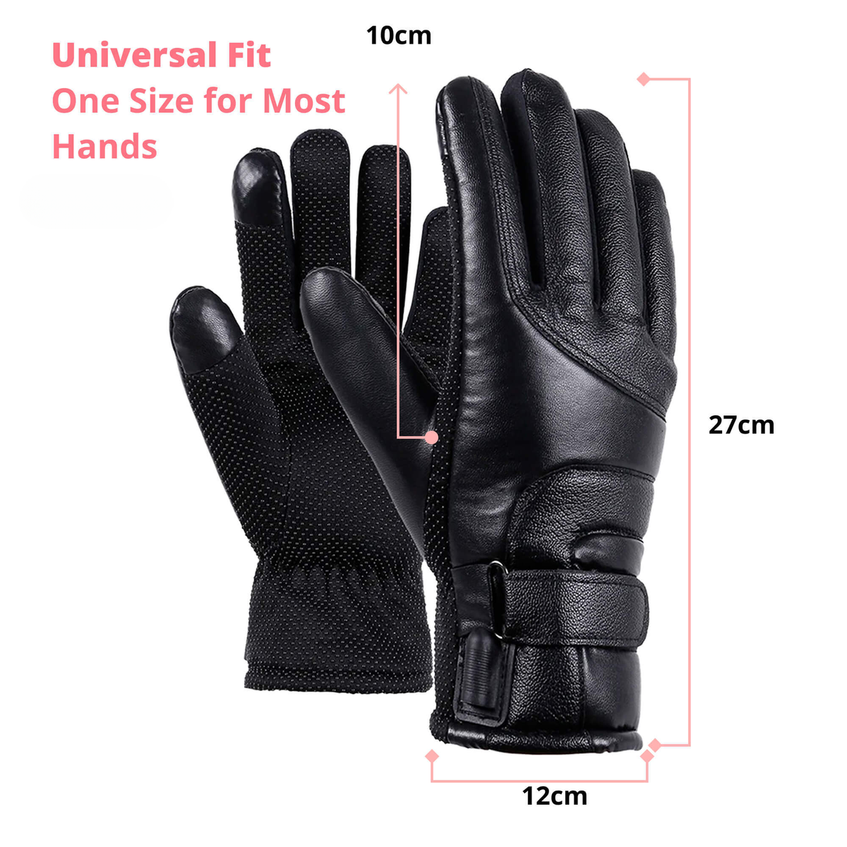 Beheizte Winterhandschuhe — wasserabweisend, Touchscreen-kompatibel, per USB aufladbar