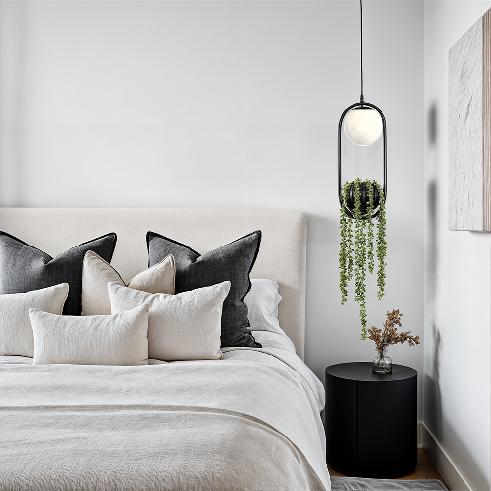 VerdiGlow Wall Planter Lamp — Built-In Planter Shelf, Warm LED Glow