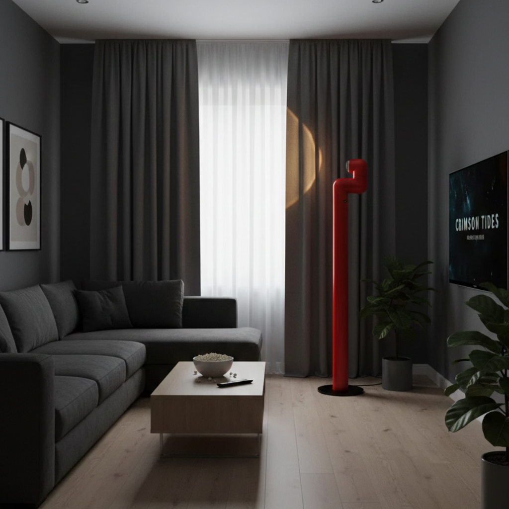 Nordic Style Water Pipe Accent Lamp — Sculptural LED Table Light, Adjustable Brightness