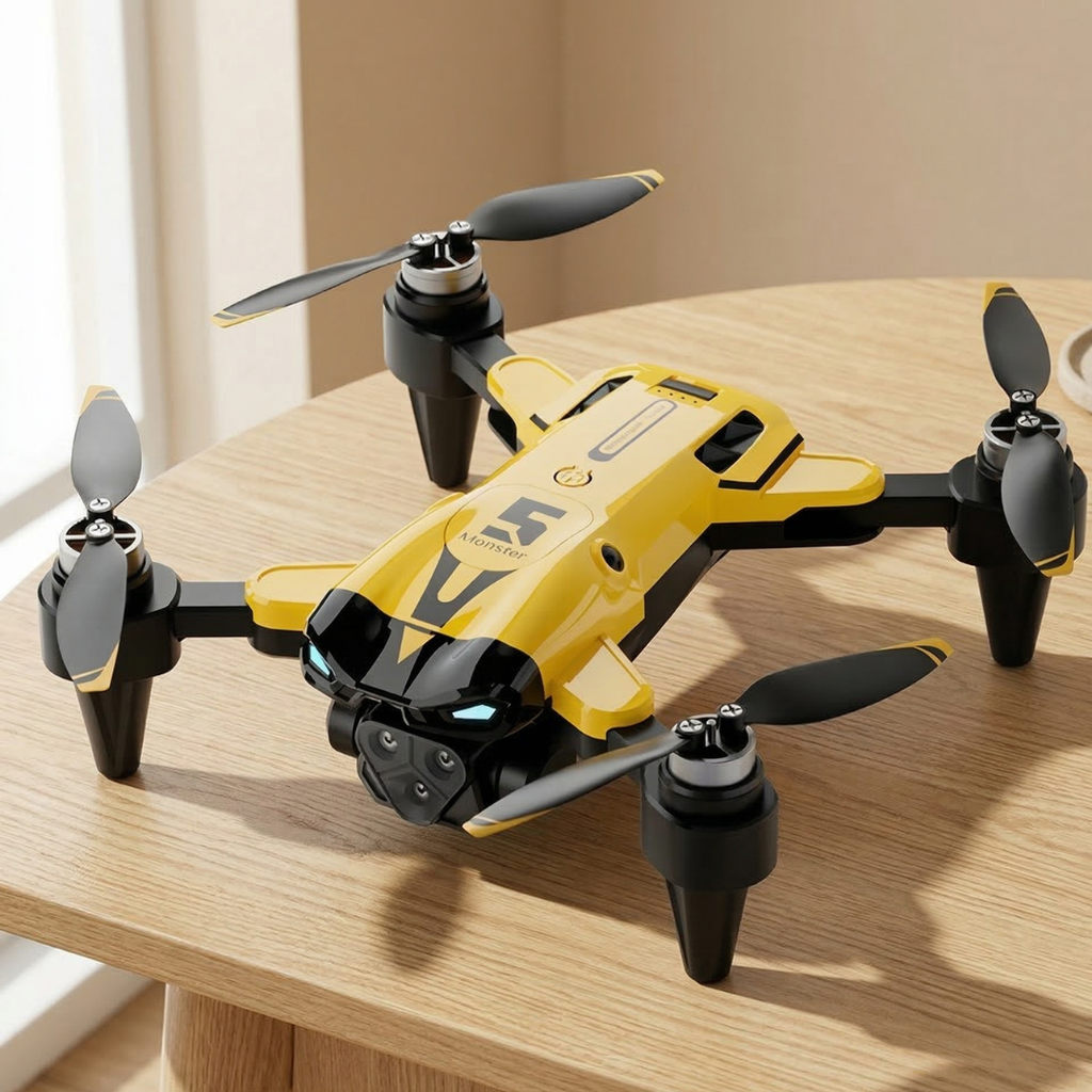 Quadcopter 8K — Σύστημα τριπλής κάμερας, αναδιπλούμενος σκελετός, κινητήρες χωρίς ψήκτρες